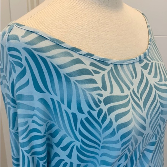 Tarte Dolman sleeve dress blue print small - Picture 5 of 6